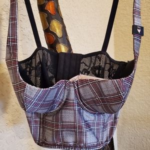 VS bustier plaid
